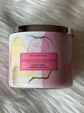 NEW Bath & Body Works Watermelon Lemonade 3 Wick Candle